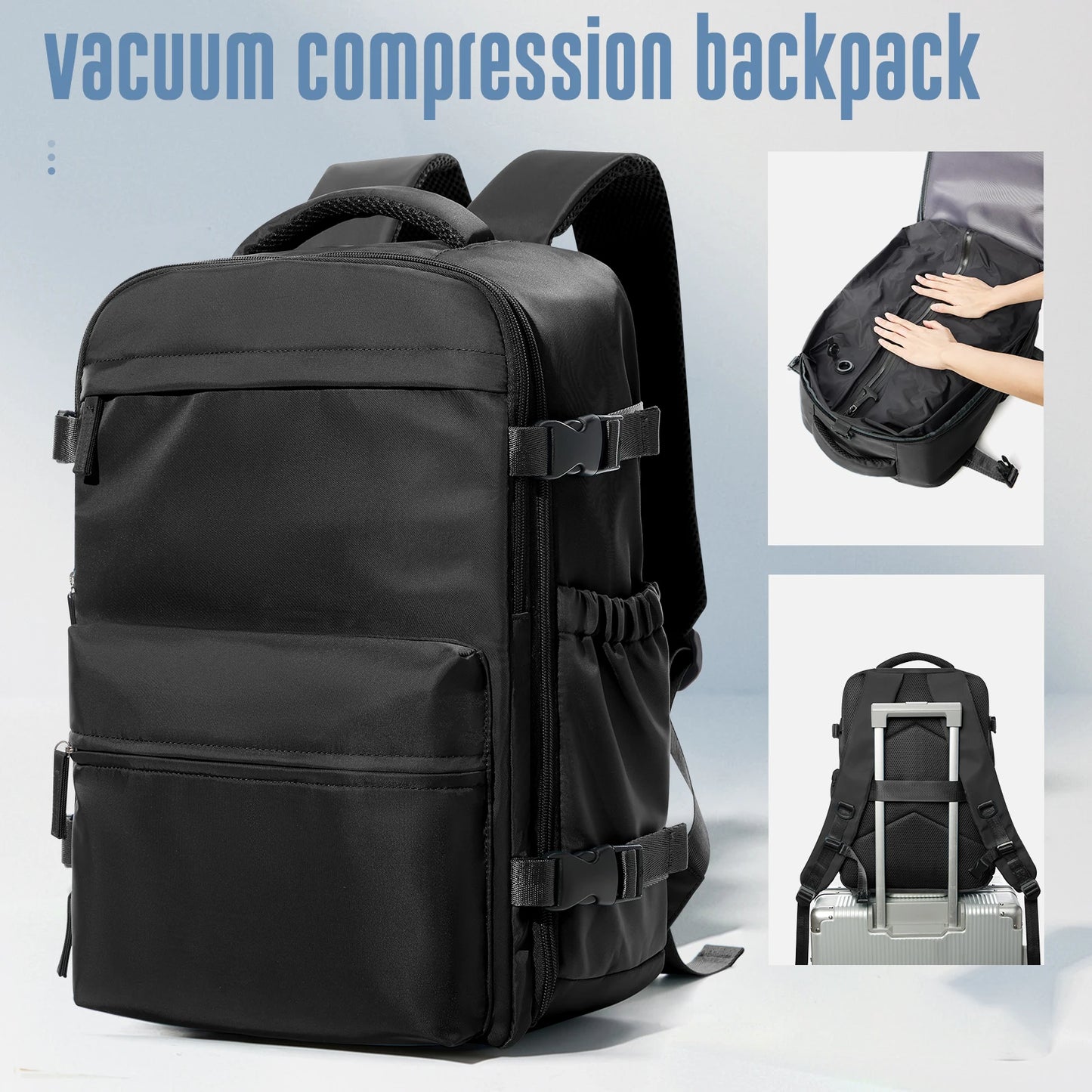VacPack™ Expandable Vacuum Travel Backpack