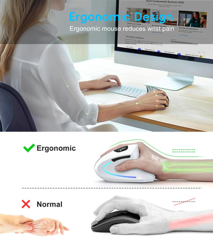 ErgoLift™ Vertical Wireless Mouse