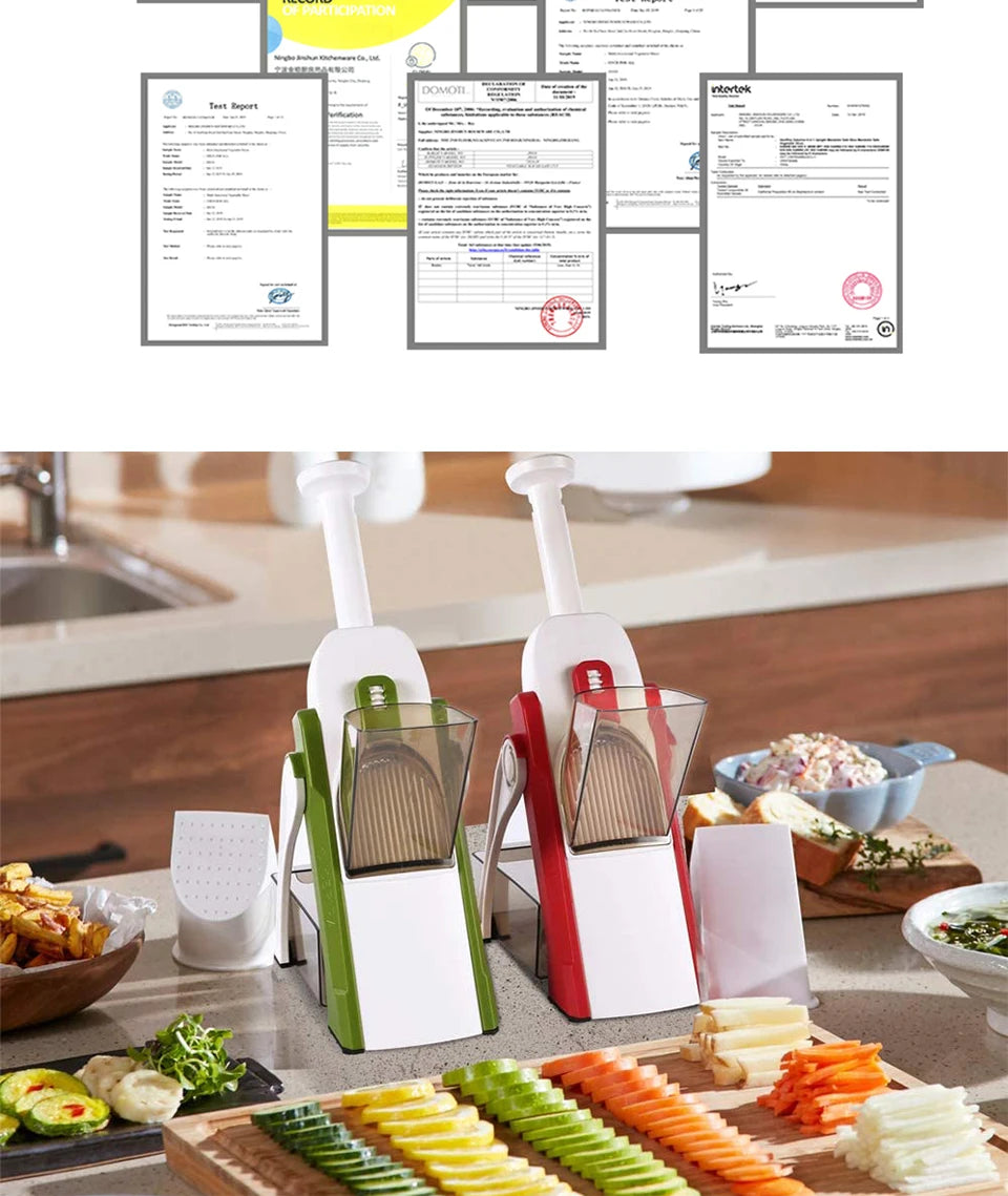 SliceMaster™ Multifunction Mandoline Slicer