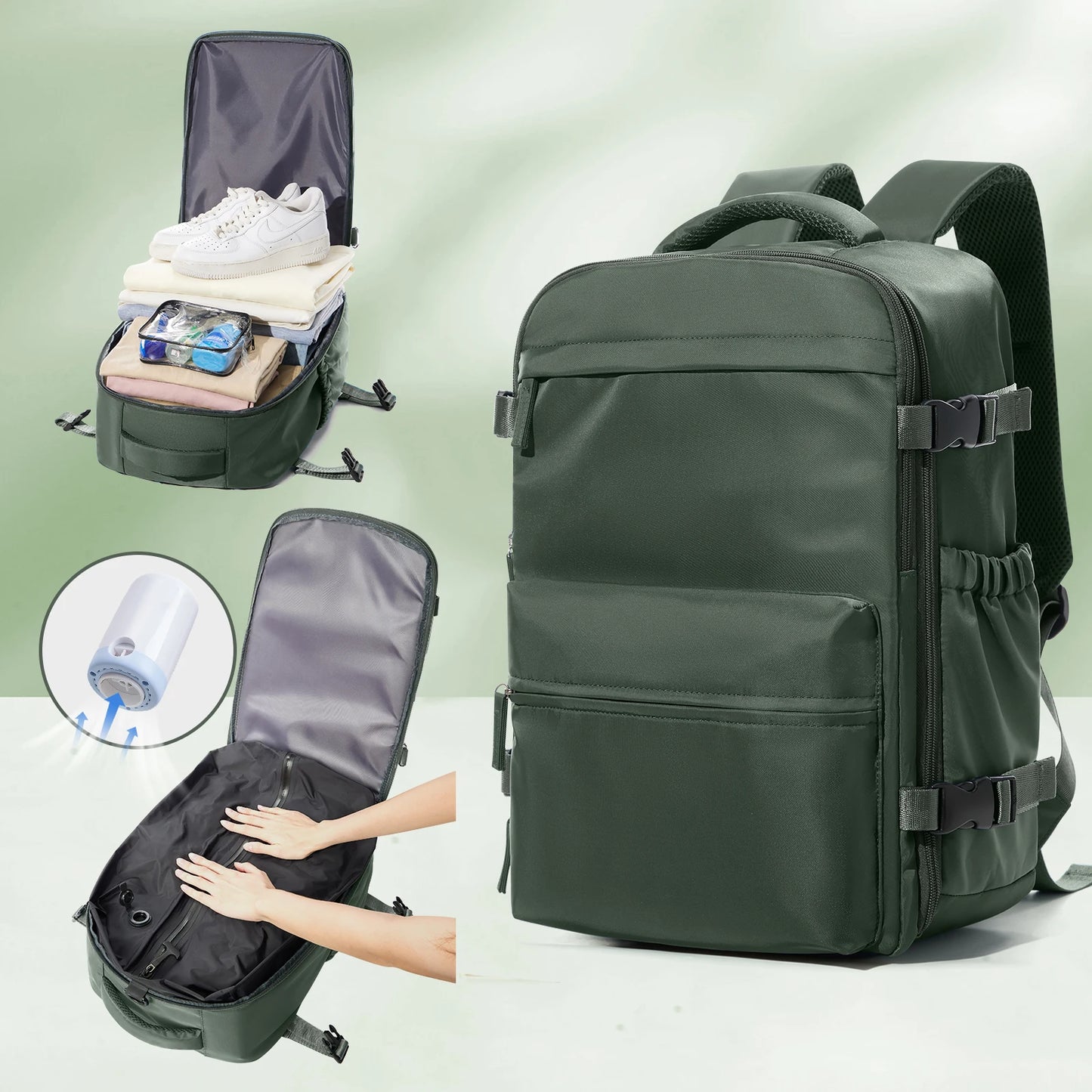 VacPack™ Expandable Vacuum Travel Backpack