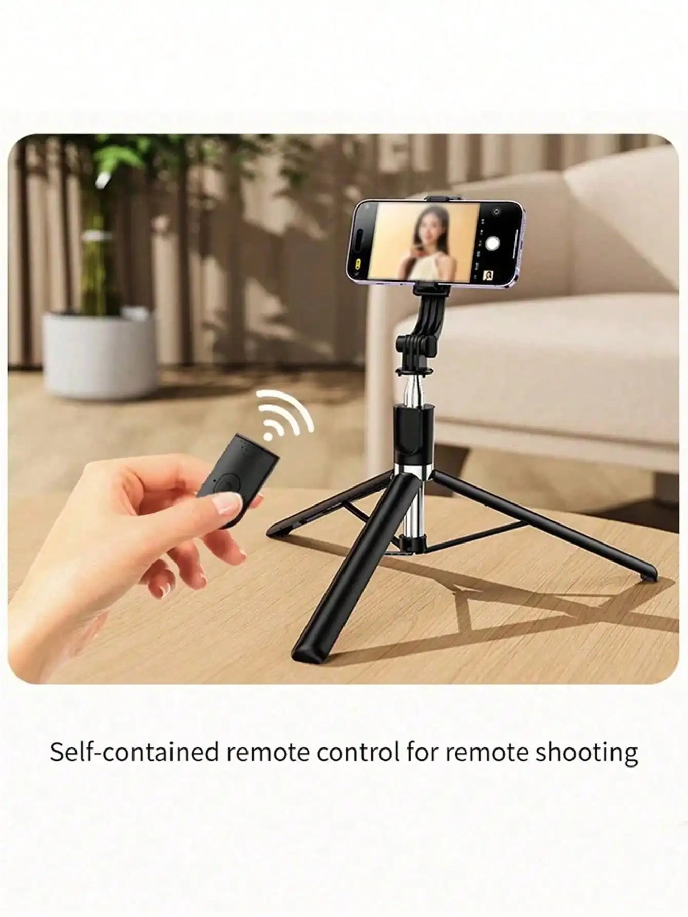 SkyReach™ 1700mm Wireless Selfie Stick Tripod – Extendable Phone Tripod with Remote
