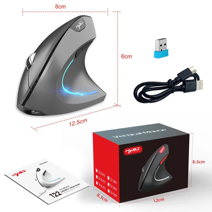 ErgoLift™ Ergonomic Vertical Wireless Mouse – Wrist Pain Relief & Silent Click - Danify