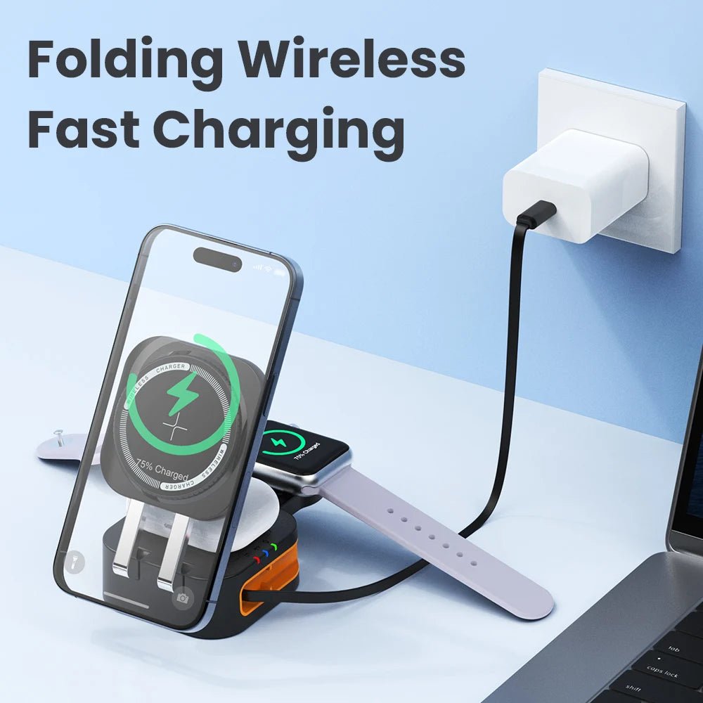 MagTrio 3 - in - 1 Magnetic Wireless Charger Stand - Danify