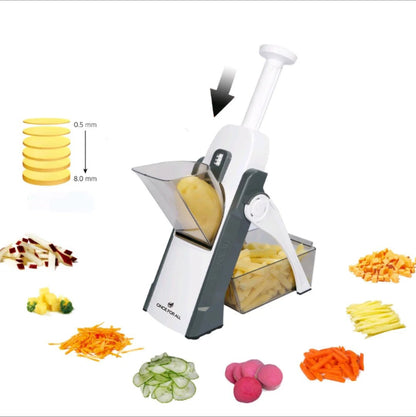 SliceMaster™ Multifunction Mandoline Slicer – Adjustable Vegetable & Fruit Cutter - Danify